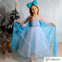 پیراهن پرنسسی دخترانه مدل السا